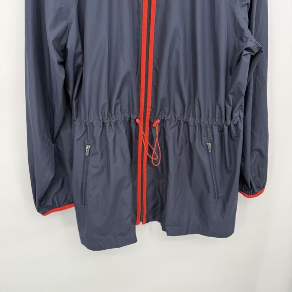 J.Jill Fit Blue Water Repellent Lightweight Athletic Zip Jacket Size XL Red - Picture 3 of 9